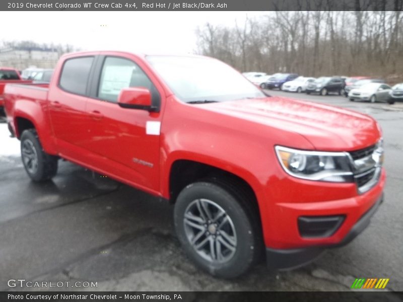 Red Hot / Jet Black/Dark Ash 2019 Chevrolet Colorado WT Crew Cab 4x4