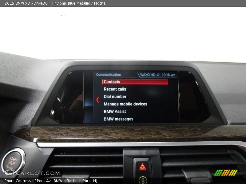 Phytonic Blue Metallic / Mocha 2019 BMW X3 xDrive30i