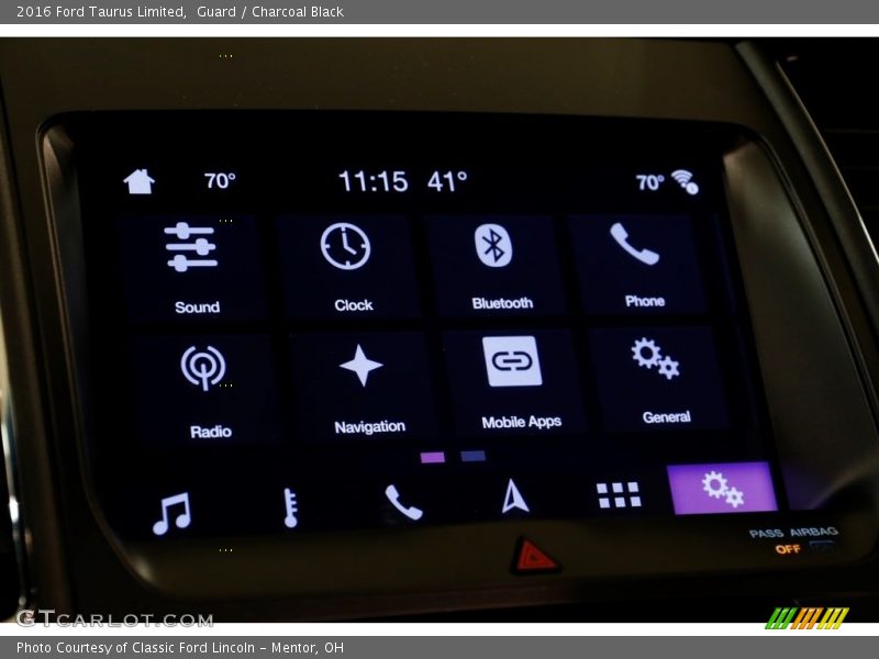 Guard / Charcoal Black 2016 Ford Taurus Limited