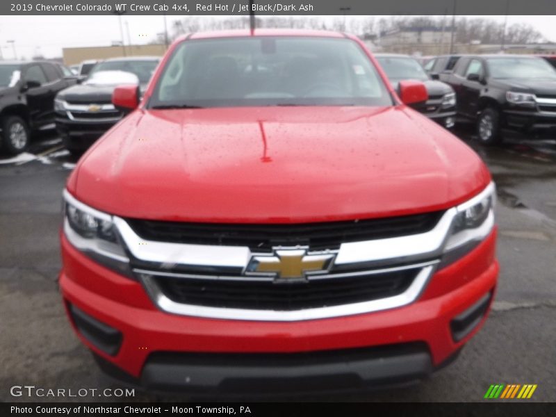 Red Hot / Jet Black/Dark Ash 2019 Chevrolet Colorado WT Crew Cab 4x4