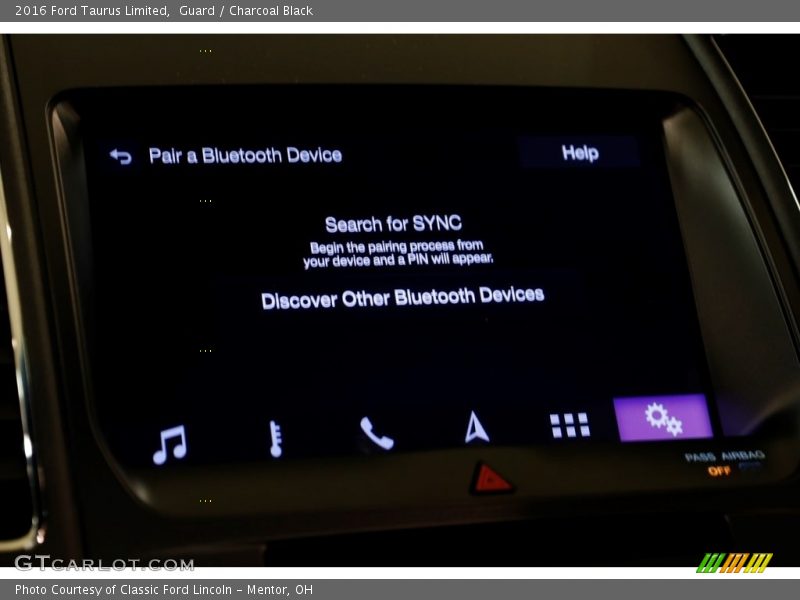 Guard / Charcoal Black 2016 Ford Taurus Limited