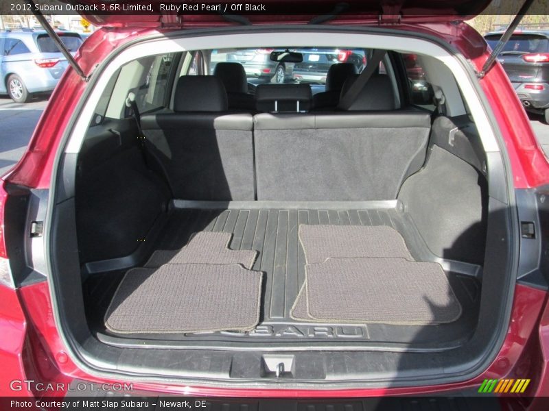 Ruby Red Pearl / Off Black 2012 Subaru Outback 3.6R Limited