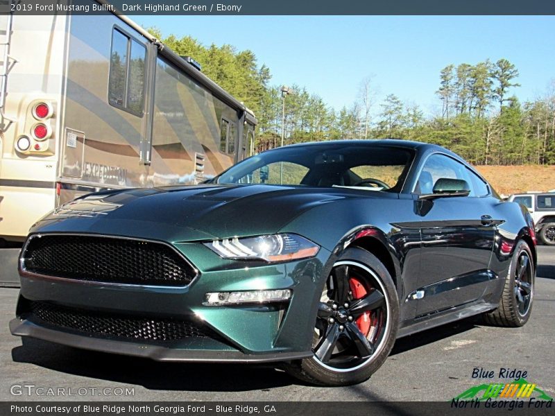 Dark Highland Green / Ebony 2019 Ford Mustang Bullitt