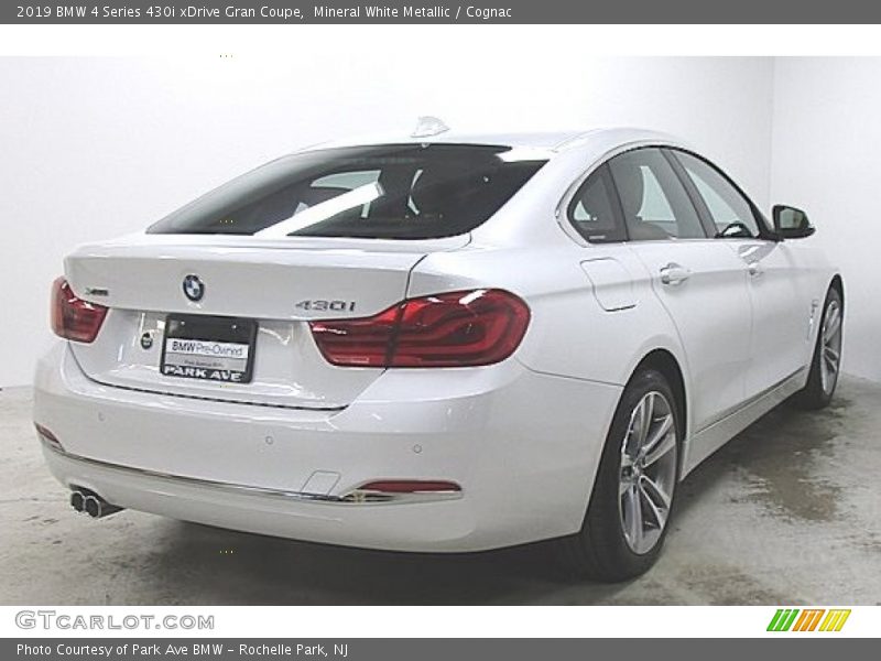 Mineral White Metallic / Cognac 2019 BMW 4 Series 430i xDrive Gran Coupe