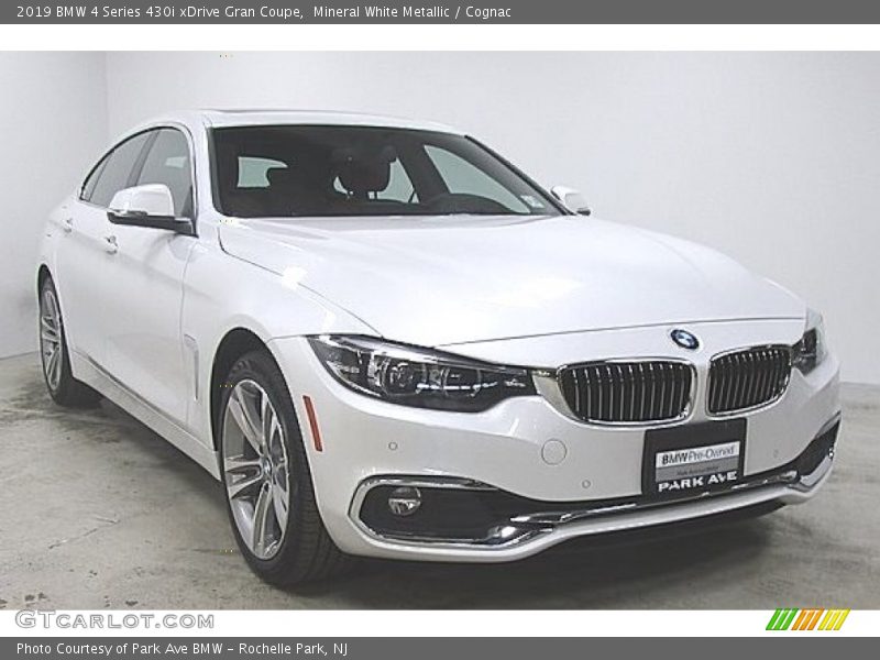 Mineral White Metallic / Cognac 2019 BMW 4 Series 430i xDrive Gran Coupe