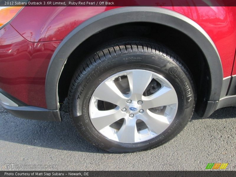 Ruby Red Pearl / Off Black 2012 Subaru Outback 3.6R Limited