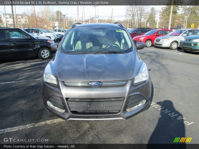 Sterling Gray / Medium Light Stone 2014 Ford Escape SE 1.6L EcoBoost