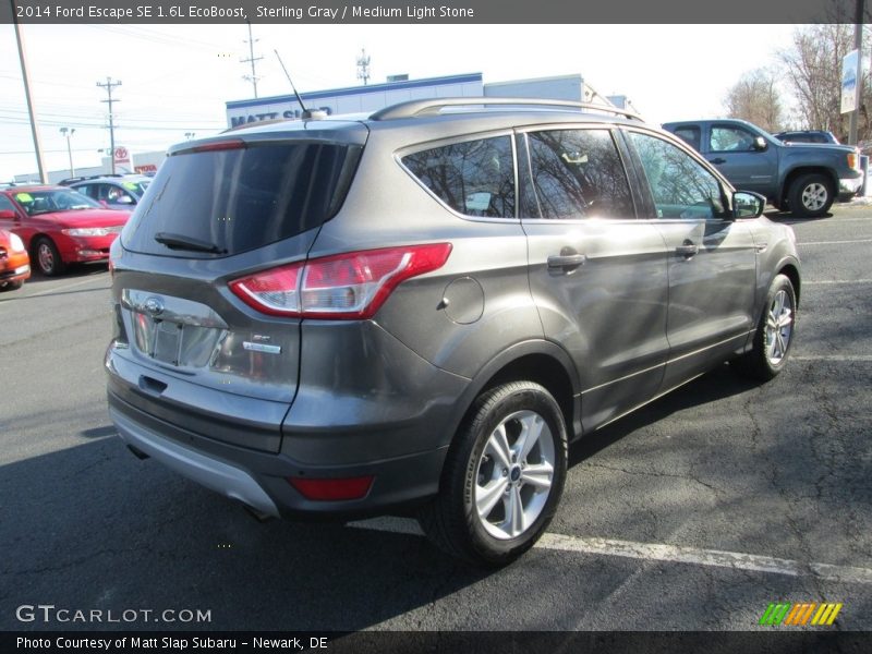Sterling Gray / Medium Light Stone 2014 Ford Escape SE 1.6L EcoBoost