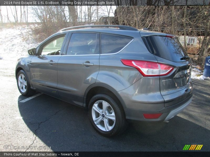 Sterling Gray / Medium Light Stone 2014 Ford Escape SE 1.6L EcoBoost