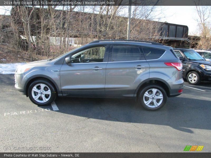 Sterling Gray / Medium Light Stone 2014 Ford Escape SE 1.6L EcoBoost