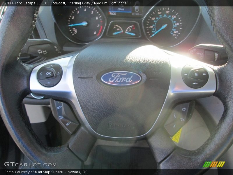 Sterling Gray / Medium Light Stone 2014 Ford Escape SE 1.6L EcoBoost