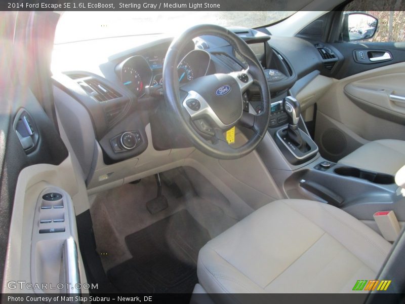 Sterling Gray / Medium Light Stone 2014 Ford Escape SE 1.6L EcoBoost