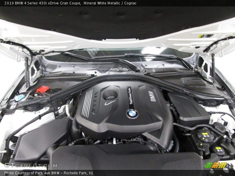 Mineral White Metallic / Cognac 2019 BMW 4 Series 430i xDrive Gran Coupe