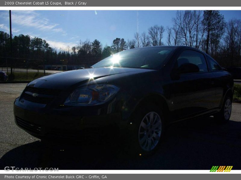 Black / Gray 2009 Chevrolet Cobalt LS Coupe