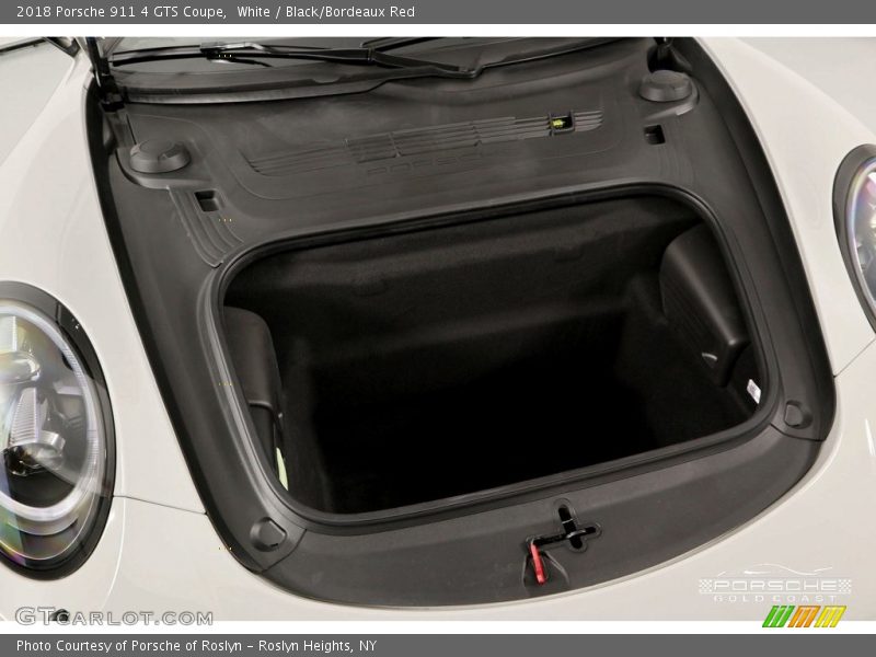 White / Black/Bordeaux Red 2018 Porsche 911 4 GTS Coupe