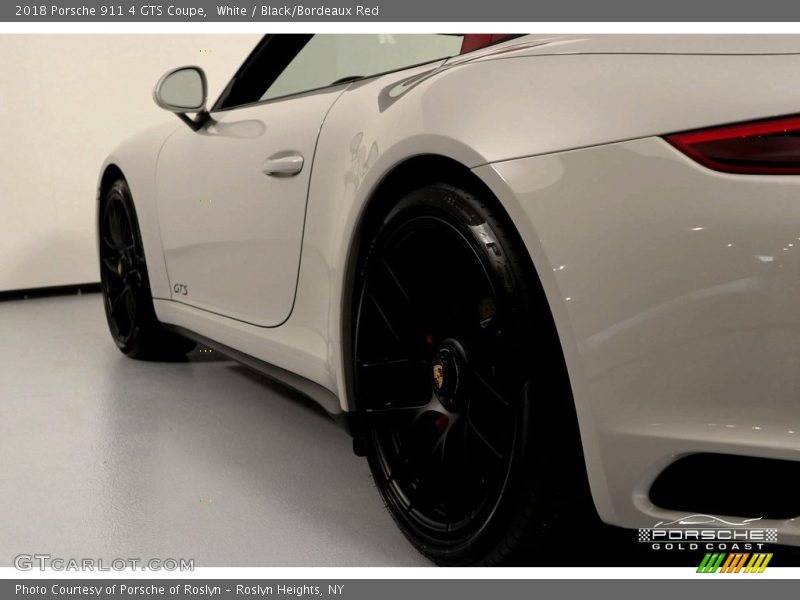 White / Black/Bordeaux Red 2018 Porsche 911 4 GTS Coupe