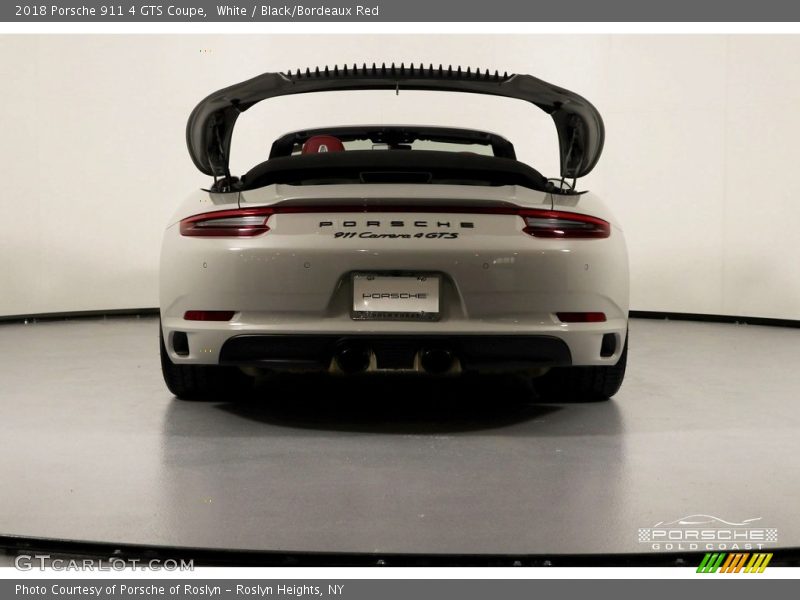 White / Black/Bordeaux Red 2018 Porsche 911 4 GTS Coupe
