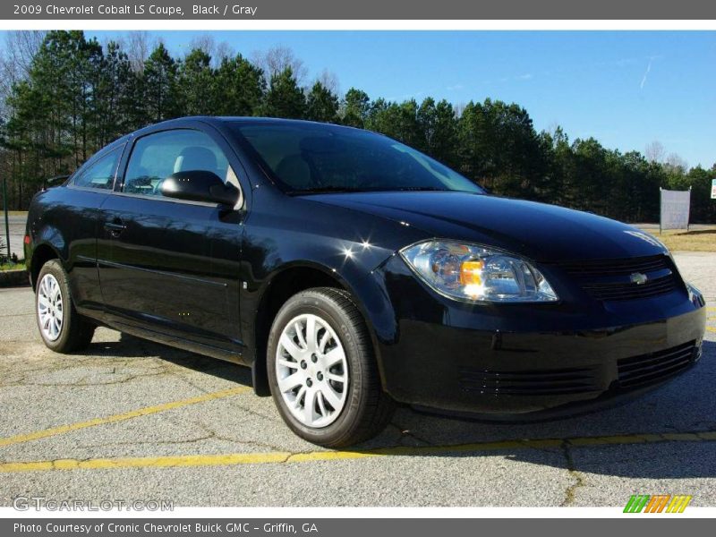 Black / Gray 2009 Chevrolet Cobalt LS Coupe