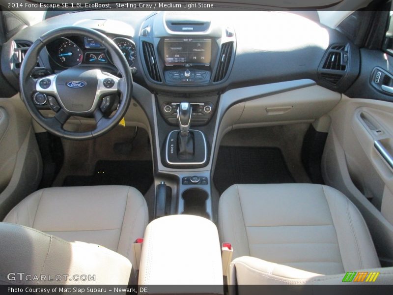 Sterling Gray / Medium Light Stone 2014 Ford Escape SE 1.6L EcoBoost