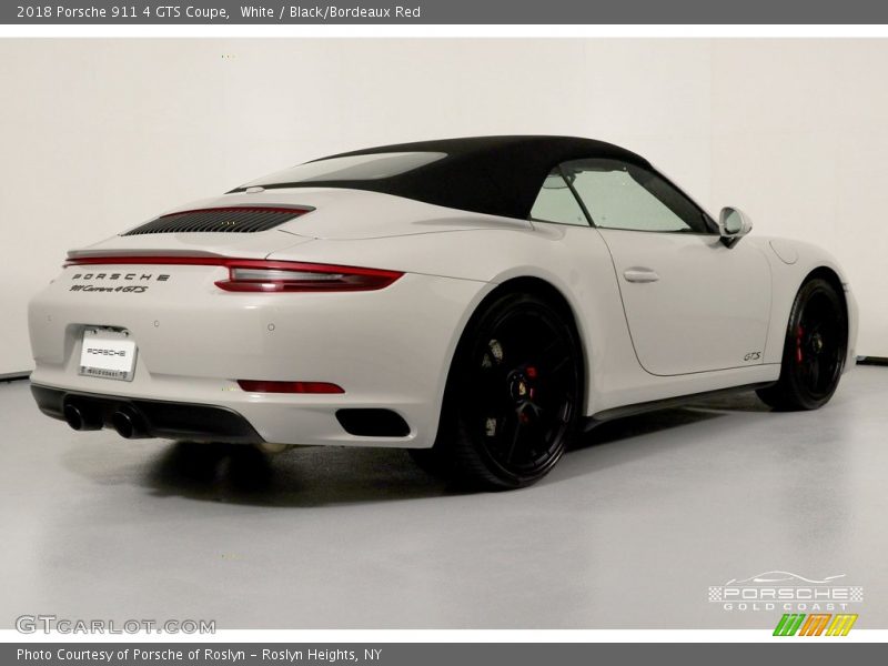 White / Black/Bordeaux Red 2018 Porsche 911 4 GTS Coupe