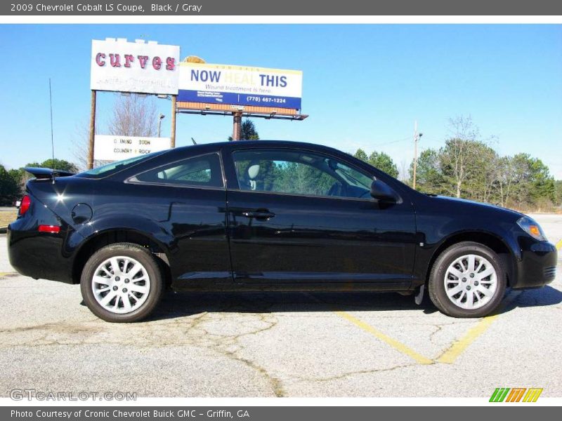 Black / Gray 2009 Chevrolet Cobalt LS Coupe