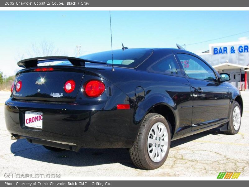 Black / Gray 2009 Chevrolet Cobalt LS Coupe