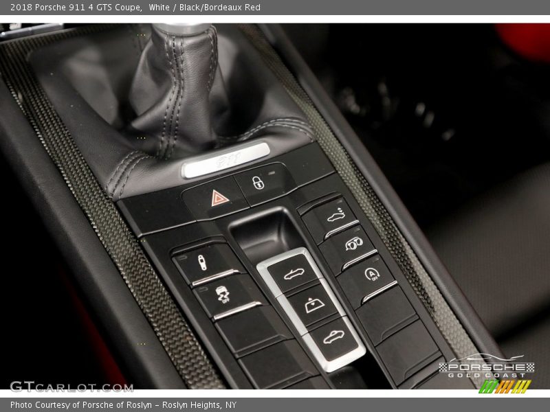 White / Black/Bordeaux Red 2018 Porsche 911 4 GTS Coupe