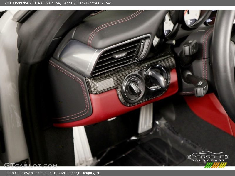 White / Black/Bordeaux Red 2018 Porsche 911 4 GTS Coupe