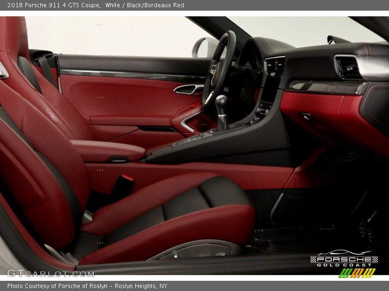White / Black/Bordeaux Red 2018 Porsche 911 4 GTS Coupe