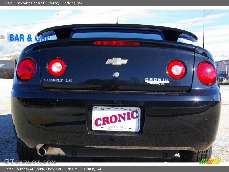 Black / Gray 2009 Chevrolet Cobalt LS Coupe