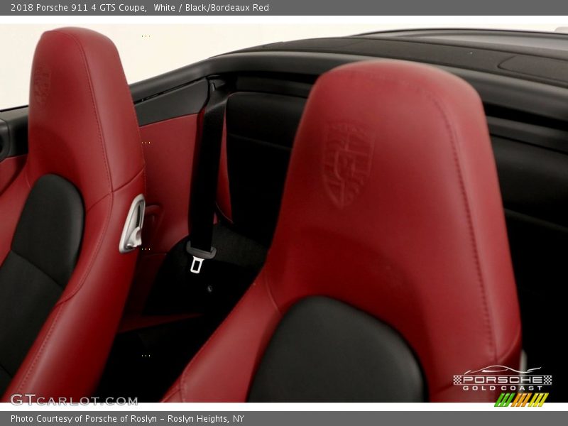 White / Black/Bordeaux Red 2018 Porsche 911 4 GTS Coupe