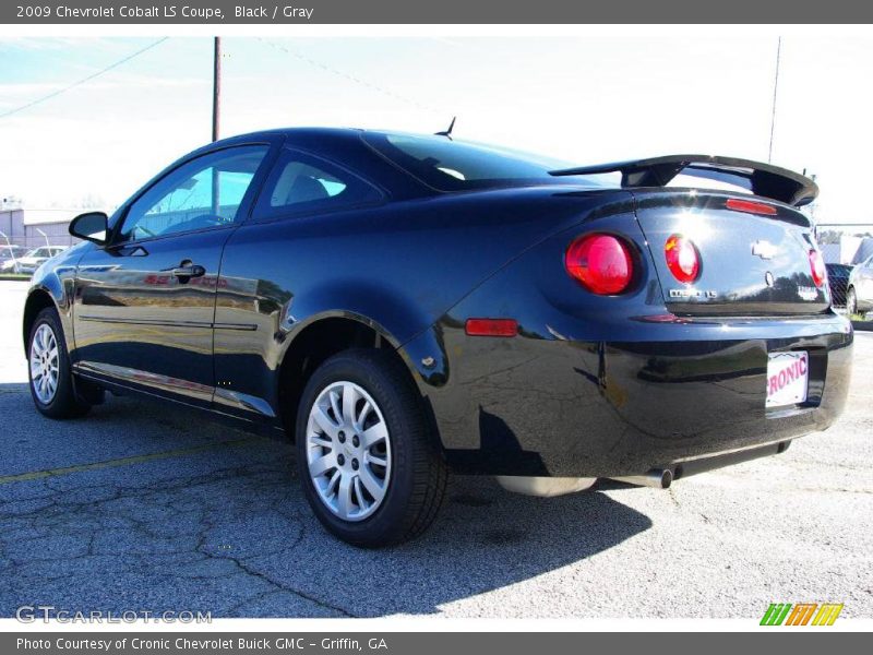 Black / Gray 2009 Chevrolet Cobalt LS Coupe