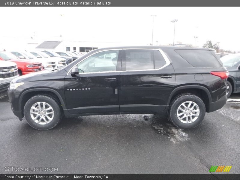 Mosaic Black Metallic / Jet Black 2019 Chevrolet Traverse LS
