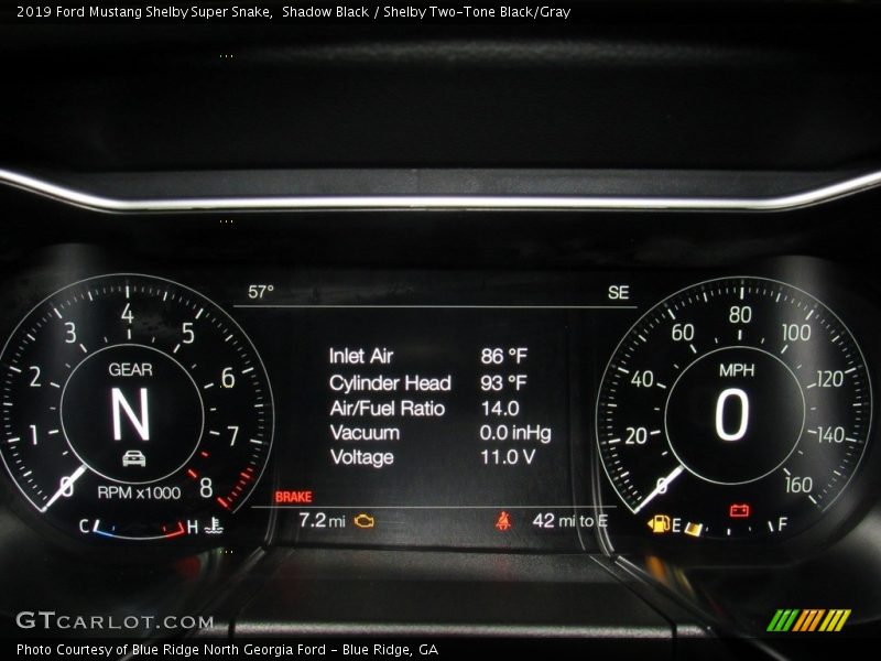  2019 Mustang Shelby Super Snake Shelby Super Snake Gauges