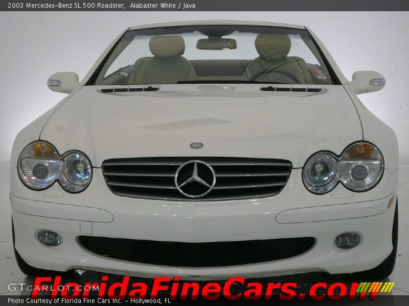 Alabaster White / Java 2003 Mercedes-Benz SL 500 Roadster