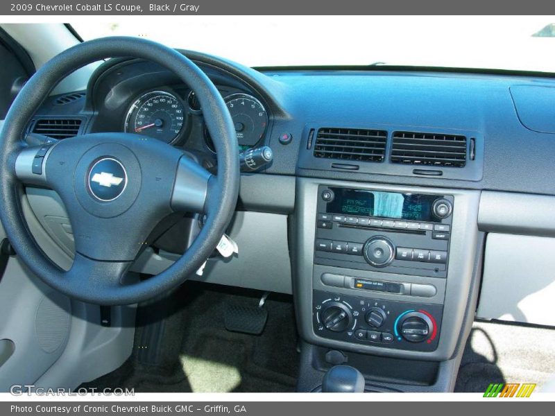 Black / Gray 2009 Chevrolet Cobalt LS Coupe