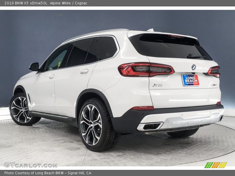 Alpine White / Cognac 2019 BMW X5 xDrive50i
