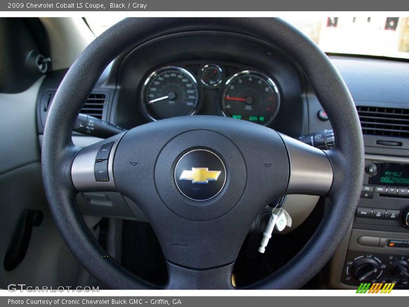 Black / Gray 2009 Chevrolet Cobalt LS Coupe