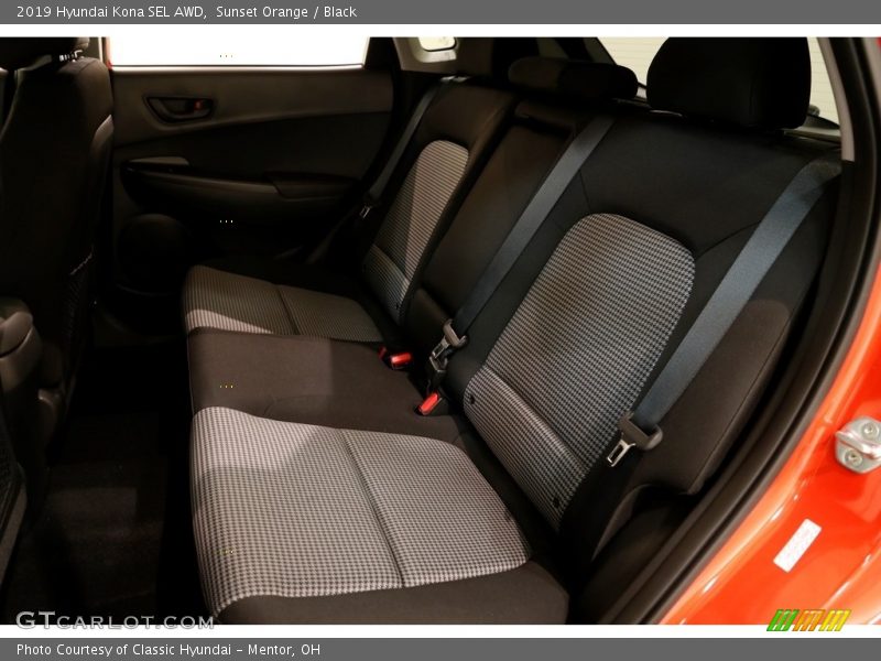Sunset Orange / Black 2019 Hyundai Kona SEL AWD