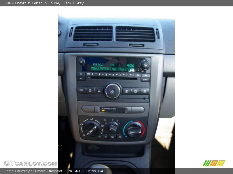 Black / Gray 2009 Chevrolet Cobalt LS Coupe