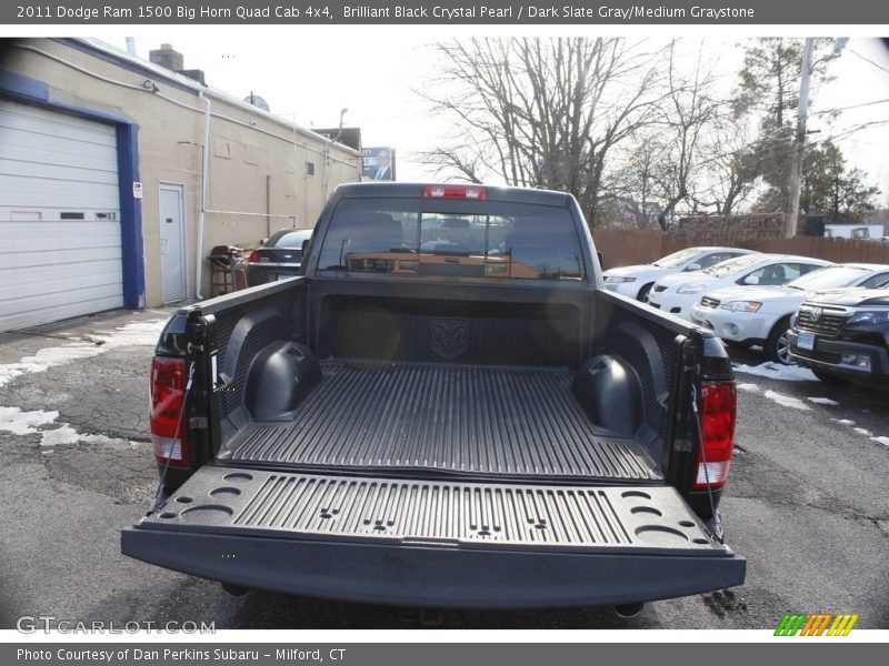 Brilliant Black Crystal Pearl / Dark Slate Gray/Medium Graystone 2011 Dodge Ram 1500 Big Horn Quad Cab 4x4