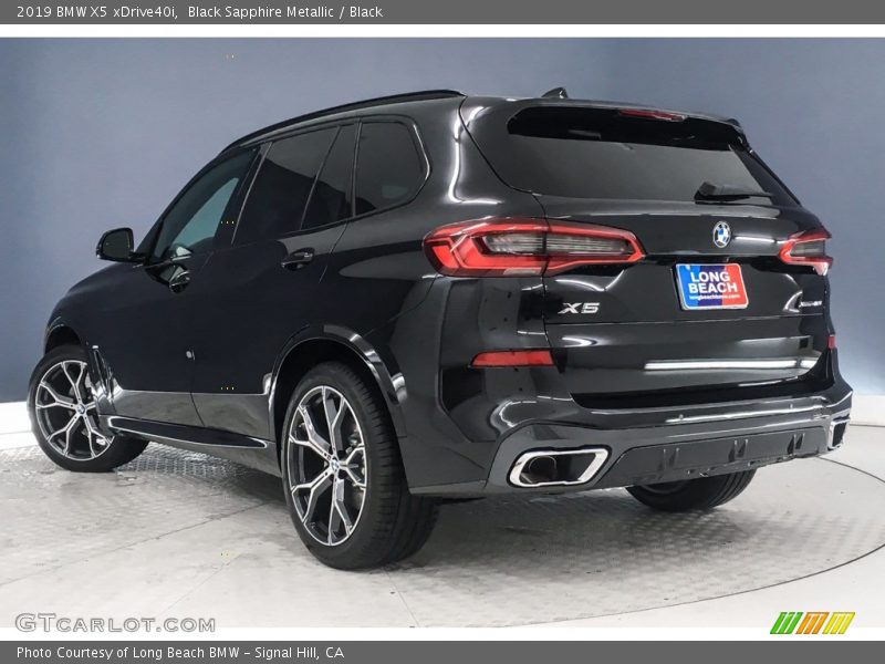 Black Sapphire Metallic / Black 2019 BMW X5 xDrive40i