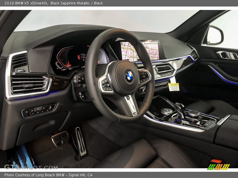 Black Sapphire Metallic / Black 2019 BMW X5 xDrive40i