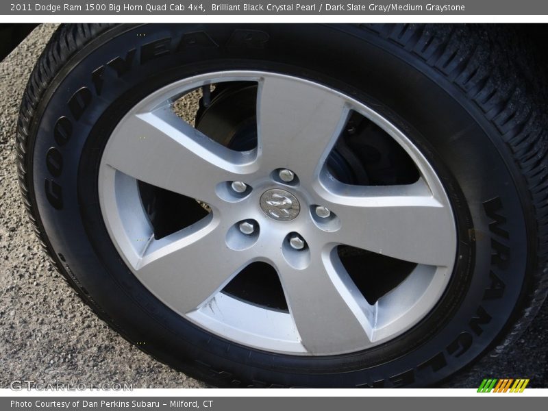 Brilliant Black Crystal Pearl / Dark Slate Gray/Medium Graystone 2011 Dodge Ram 1500 Big Horn Quad Cab 4x4