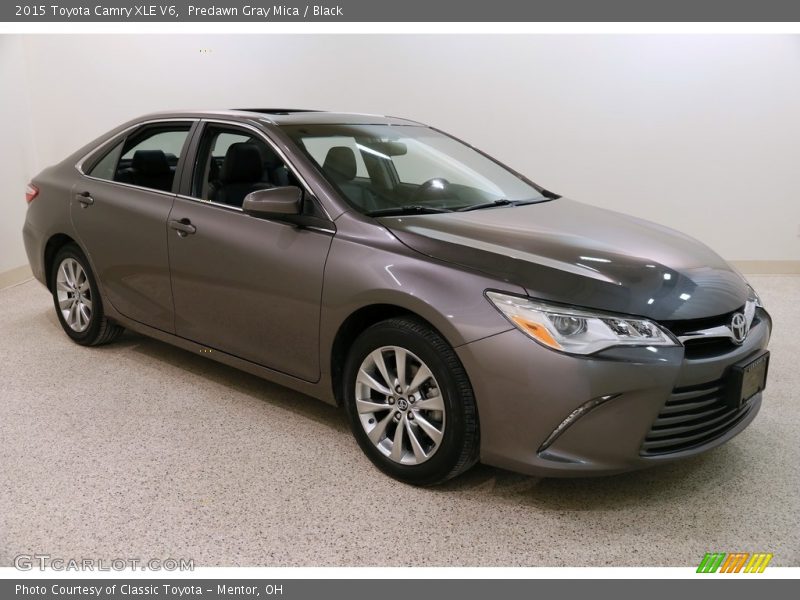 Predawn Gray Mica / Black 2015 Toyota Camry XLE V6