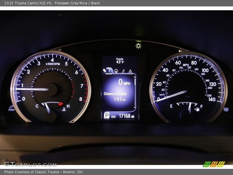 Predawn Gray Mica / Black 2015 Toyota Camry XLE V6