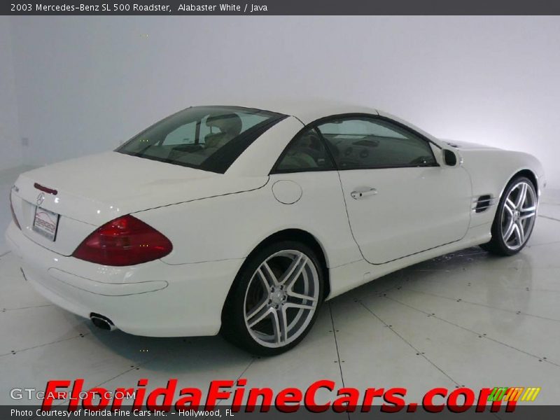 Alabaster White / Java 2003 Mercedes-Benz SL 500 Roadster