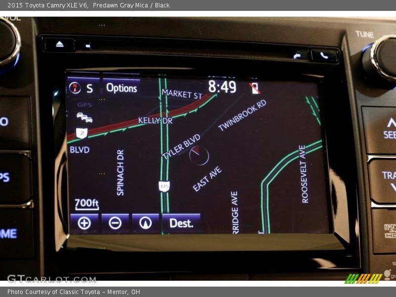 Predawn Gray Mica / Black 2015 Toyota Camry XLE V6