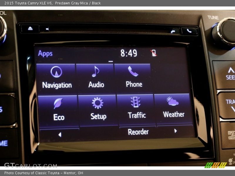 Predawn Gray Mica / Black 2015 Toyota Camry XLE V6