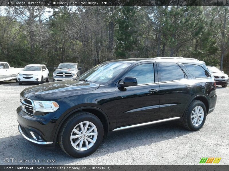 DB Black / Light Frost Beige/Black 2019 Dodge Durango SXT